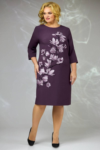Платье Angelina & Сompany 586 т.фиолетовый - фото 2