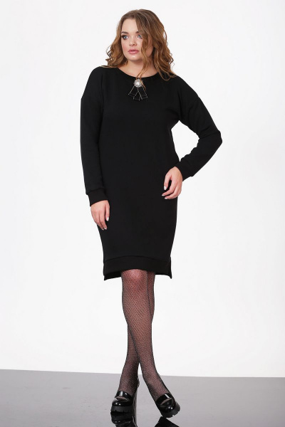 Платье LadisLine 1019 черный - фото 2