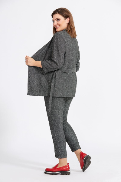 Блуза, брюки, жакет Милора-стиль 736 серый - фото 2