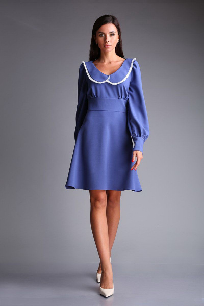 Платье Andrea Fashion AF-167 синий - фото 2