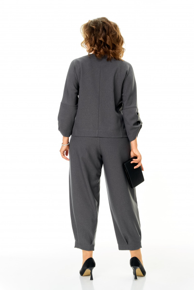 Брюки, жакет Michel chic 1436/1 графитовый_атлас - фото 6
