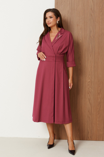 Платье Панда 107080 бордовый - фото 1