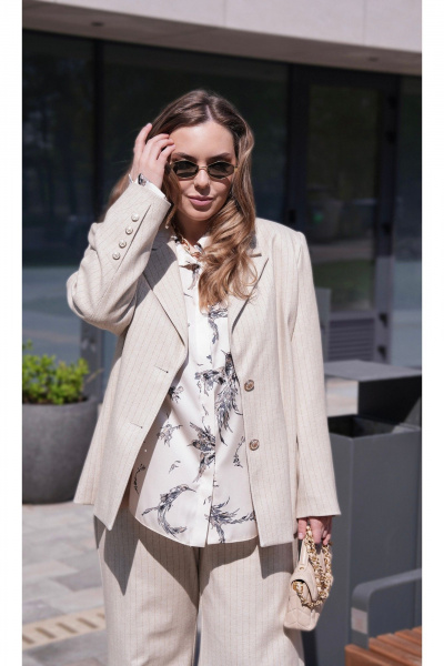 Жакет Vittoria Queen 30993 бежевый - фото 1
