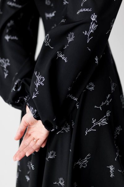 Платье KRASA - Danaida 244-21 черный - фото 5