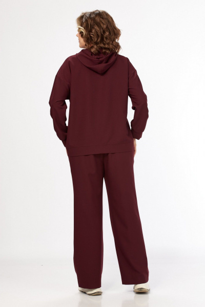 Брюки, толстовка SVT-fashion 634 бордо - фото 4