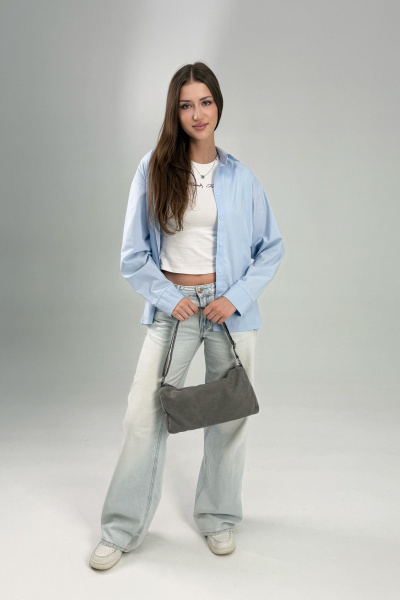 Сумка MT.Style Chloe2 grey-velour - фото 12