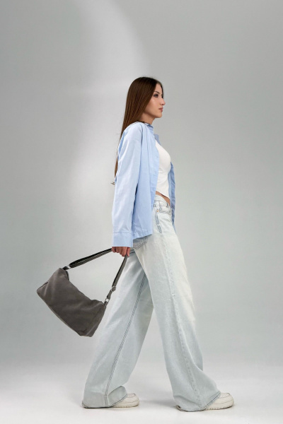 Сумка MT.Style Chloe2 grey-velour - фото 11