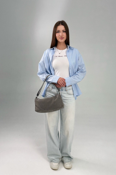 Сумка MT.Style Chloe2 grey-velour - фото 10