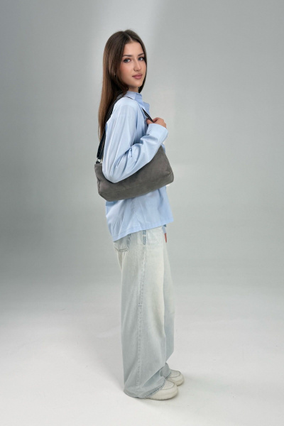 Сумка MT.Style Chloe2 grey-velour - фото 8
