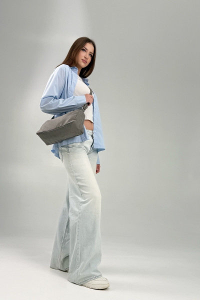 Сумка MT.Style Chloe2 grey-velour - фото 5