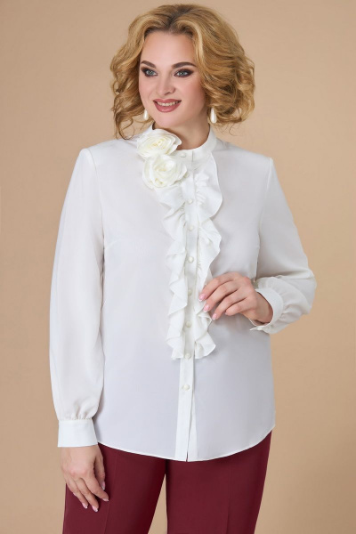 Блуза, брюки, жакет Svetlana-Style 1581 молочный+бордовый - фото 4