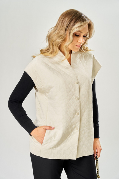 Жилет AVA fashion М-228 молочный - фото 8