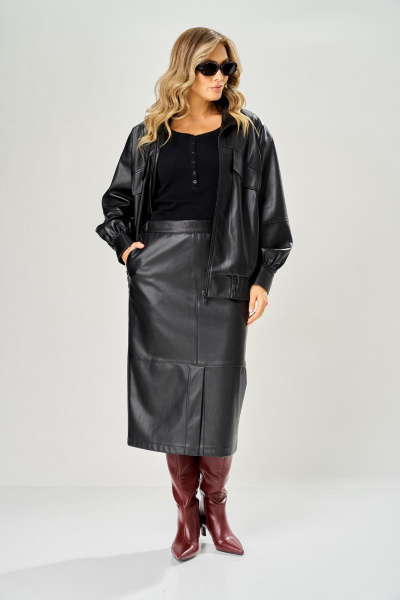 Куртка AVA fashion М-230 черный - фото 9