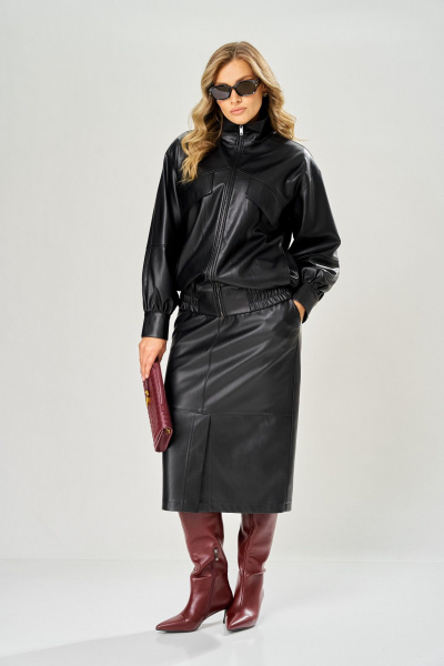 Куртка AVA fashion М-230 черный - фото 4
