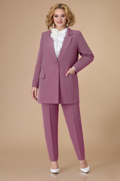 Блуза, брюки, жакет Svetlana-Style 1581 молочный+клевер - фото 3