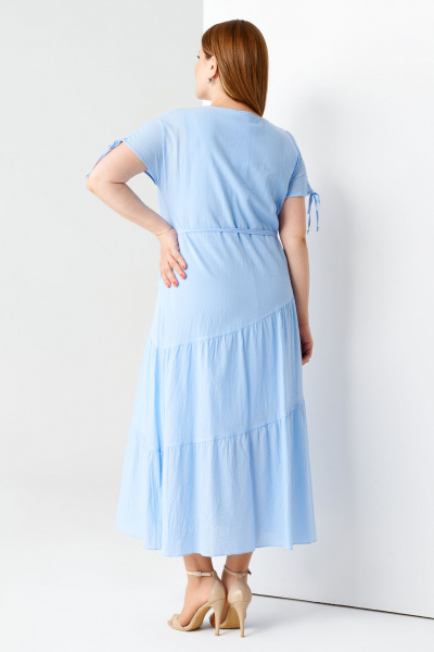 Платье Панда 28780z голубой - фото 2