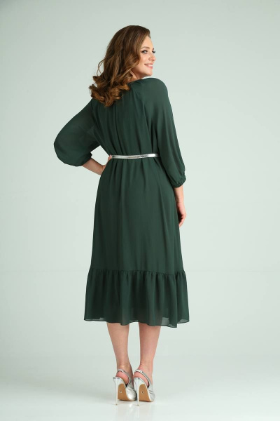 Платье, пояс, ремень TVIN 8158 зеленый - фото 5