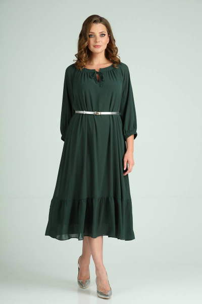 Платье, пояс, ремень TVIN 8158 зеленый - фото 4