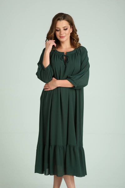 Платье, пояс, ремень TVIN 8158 зеленый - фото 7