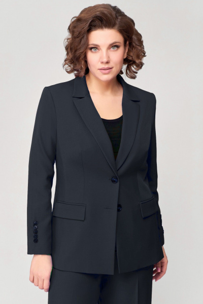Брюки, жакет Мишель стиль 1389 темно-синий - фото 2