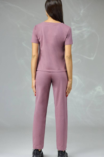 Брюки, футболка Angelina & Сompany 375 фиолетовый - фото 2