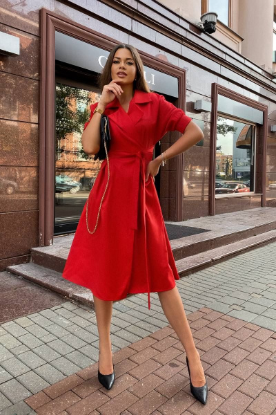 Платье Pavlova 118 красный - фото 1