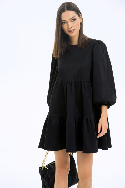 Платье LaVeLa L10263 черный - фото 2