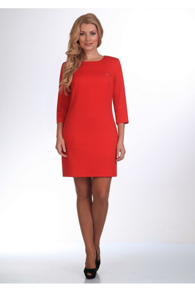 Платье ELGA 01-385 красный - фото 1