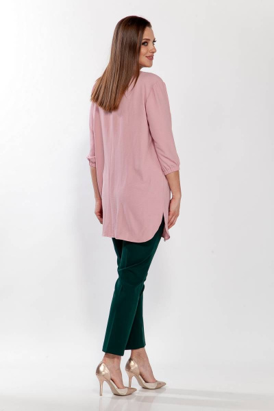 Блуза, брюки Belinga 2190 розовый/бутылка - фото 3