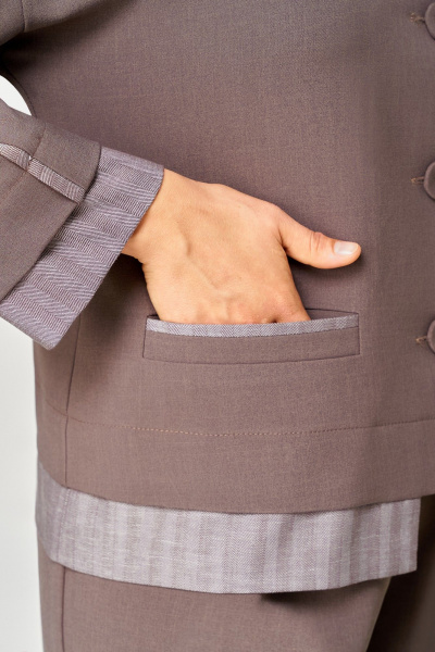 Брюки, жакет Мишель стиль 1382 какао - фото 5