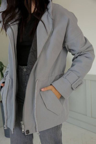 Куртка LadisLine 1371 стальной - фото 6