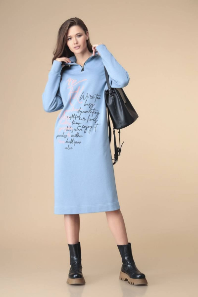 Платье Romanovich Style 1-2205 голубой - фото 2