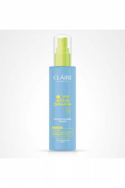 Тоник для лица Claire Cosmetics OFF ACNE DRAMA Матирующий тоник - фото 1