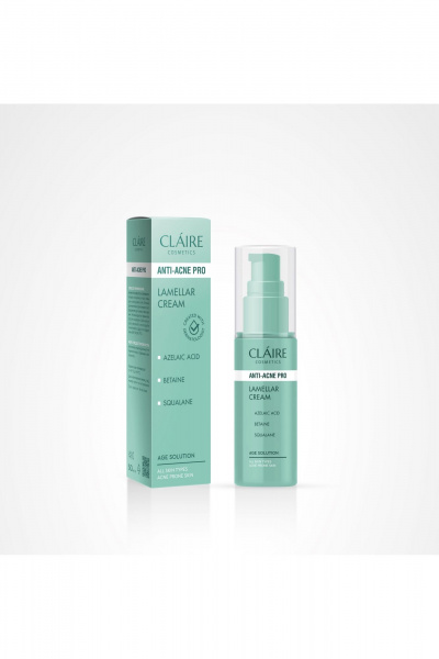 Крем для лица Claire Cosmetics ANTI-ACNE PRO Ламеллярный крем для лица - фото 1