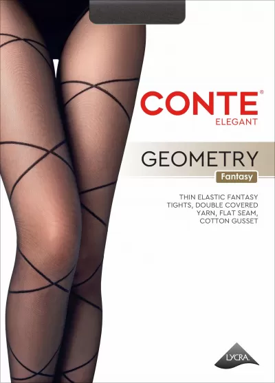 Колготки CONTE GEOMETRY 20 grafit 25С-95СП - фото 1
