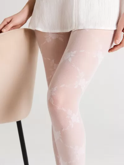 Колготки CONTE FLORES 30 bianco 25С-90СП - фото 4