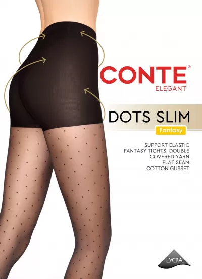Колготки CONTE DOTS SLIM 40 nero 22С-1СП - фото 1
