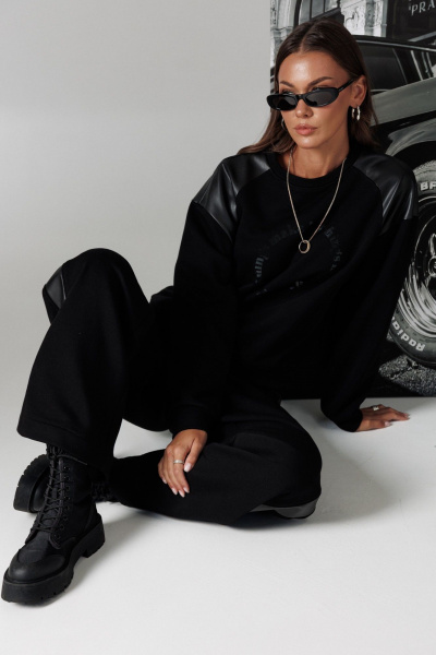 Брюки, джемпер Lyushe 4487 черный - фото 2