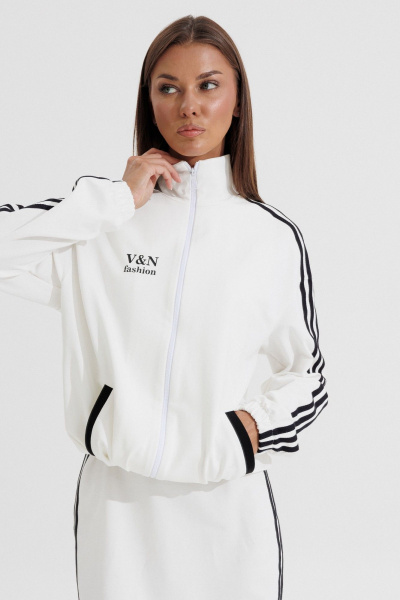 Бомбер V&N Fashion 1183 белый - фото 4