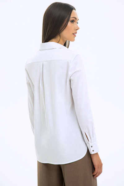 Блуза LaVeLa L50249 белый - фото 3