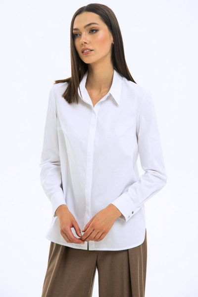 Блуза LaVeLa L50249 белый - фото 2
