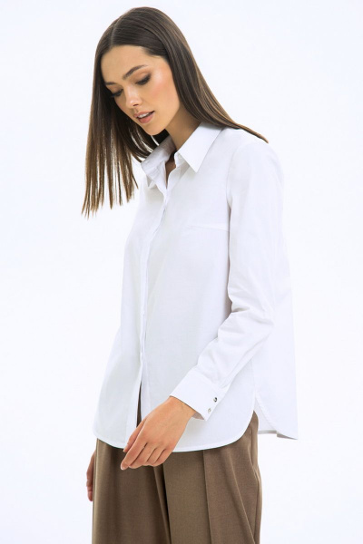 Блуза LaVeLa L50249 белый - фото 1