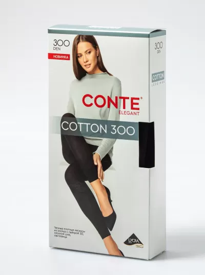 Леггинсы CONTE 25С-10СП nero COTTON 300 - фото 1