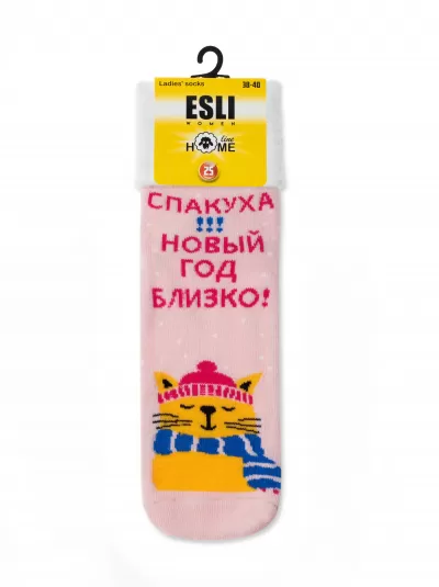 Носки CONTE ESLI HOME LINE нюдовый 52-117 - фото 3