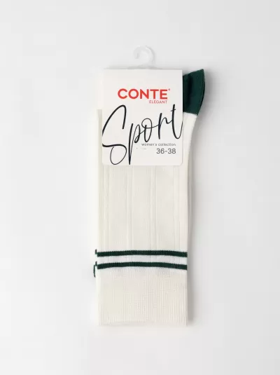 Носки CONTE SPORT молочный-зеленый 25С-191СП - фото 6