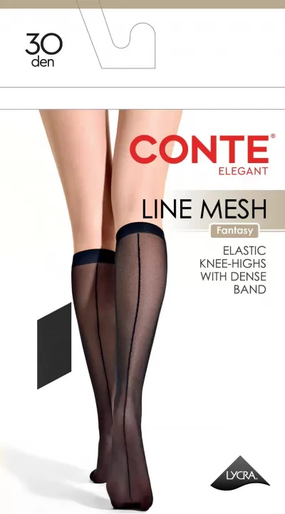 Носки CONTE 26С-22СП nero LINE MESH - фото 1