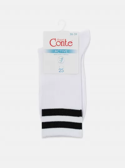 Носки CONTE ACTIVE белый-черный 19С-65СП - фото 5