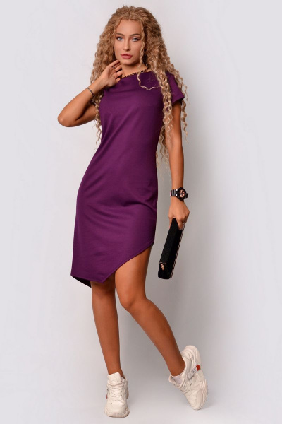 Платье PATRICIA by La Cafe С15151 фиолетовый - фото 1