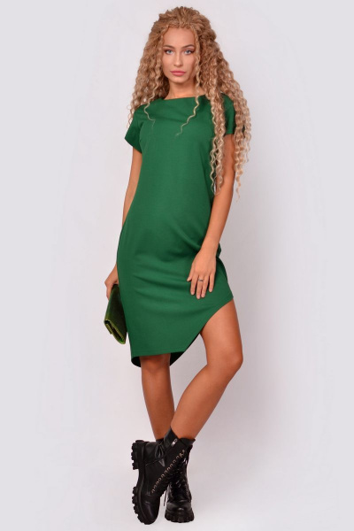 Платье PATRICIA by La Cafe С15151 ярко-зеленый - фото 1