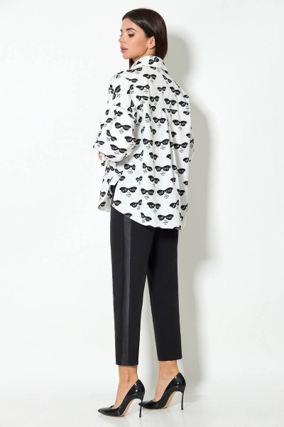 Блуза, брюки Koketka i K 870 черный+белый - фото 6